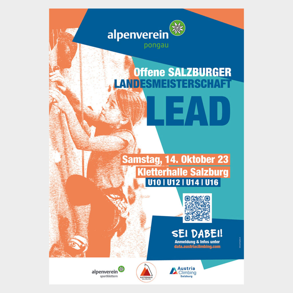 Plakat für die Salzburger Landesmeisterschaft LEAD